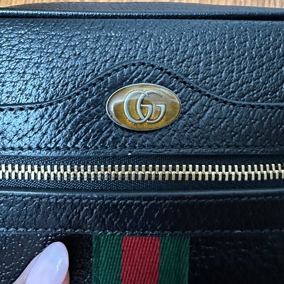 COPY - GUCCI Black Leather Mini Ophidia Crossbody Bag - Picture 7 of 8
